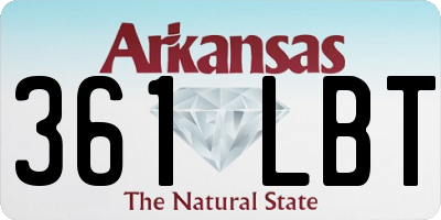AR license plate 361LBT