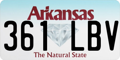 AR license plate 361LBV