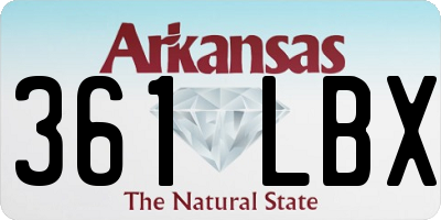 AR license plate 361LBX