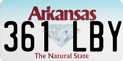 AR license plate 361LBY