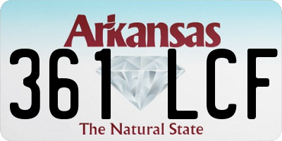 AR license plate 361LCF