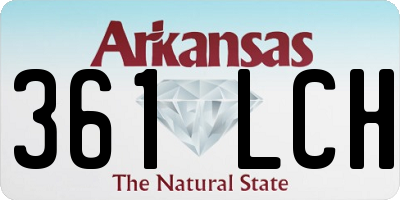 AR license plate 361LCH