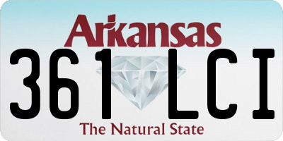 AR license plate 361LCI