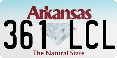 AR license plate 361LCL