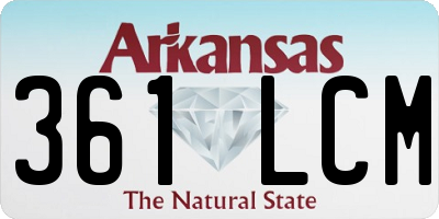 AR license plate 361LCM