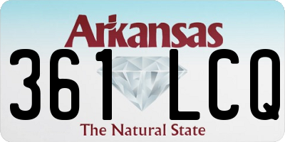 AR license plate 361LCQ