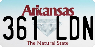 AR license plate 361LDN
