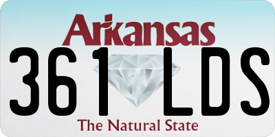 AR license plate 361LDS