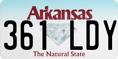 AR license plate 361LDY