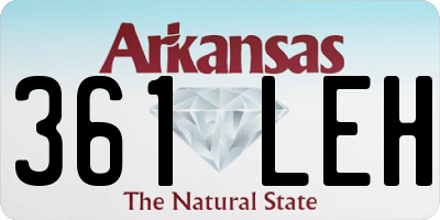AR license plate 361LEH