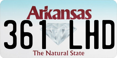 AR license plate 361LHD