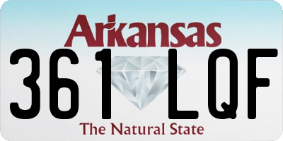 AR license plate 361LQF