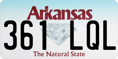 AR license plate 361LQL
