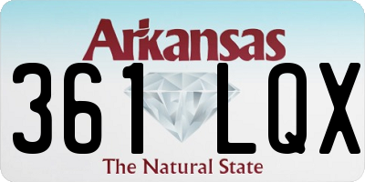 AR license plate 361LQX