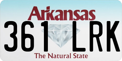 AR license plate 361LRK
