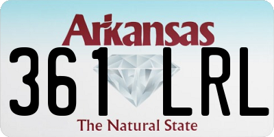 AR license plate 361LRL