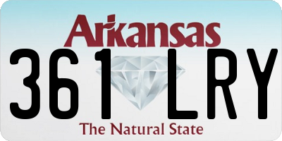 AR license plate 361LRY