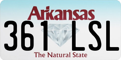 AR license plate 361LSL