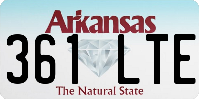 AR license plate 361LTE