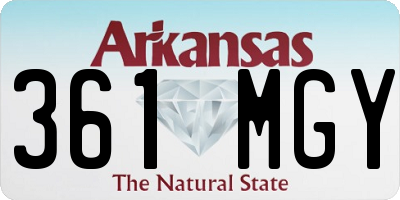 AR license plate 361MGY