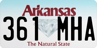 AR license plate 361MHA