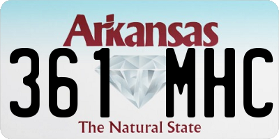 AR license plate 361MHC