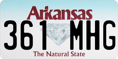 AR license plate 361MHG