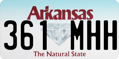 AR license plate 361MHH