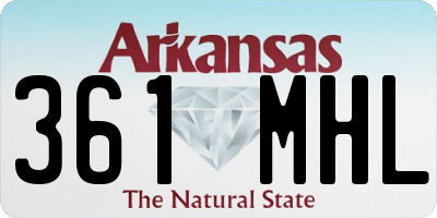 AR license plate 361MHL