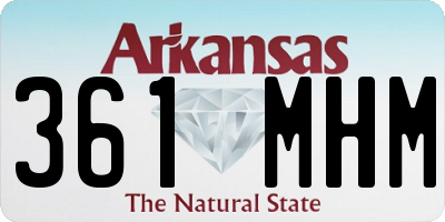 AR license plate 361MHM