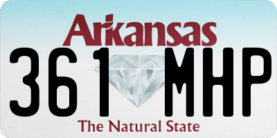 AR license plate 361MHP