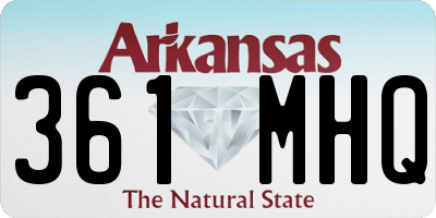 AR license plate 361MHQ