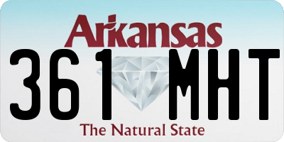 AR license plate 361MHT