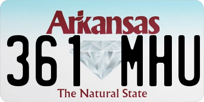 AR license plate 361MHU
