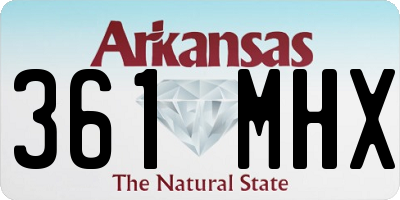 AR license plate 361MHX