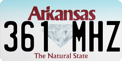 AR license plate 361MHZ