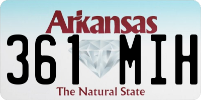 AR license plate 361MIH