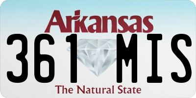 AR license plate 361MIS