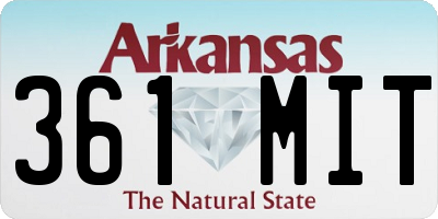 AR license plate 361MIT
