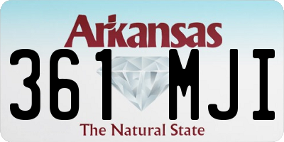 AR license plate 361MJI