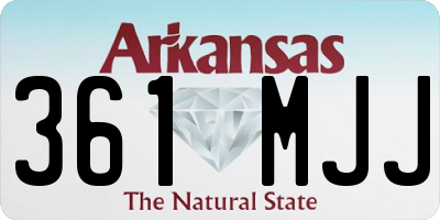 AR license plate 361MJJ