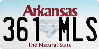 AR license plate 361MLS