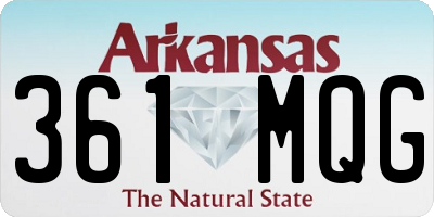 AR license plate 361MQG