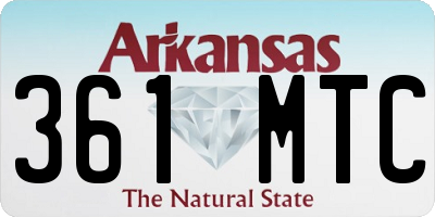 AR license plate 361MTC