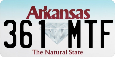 AR license plate 361MTF