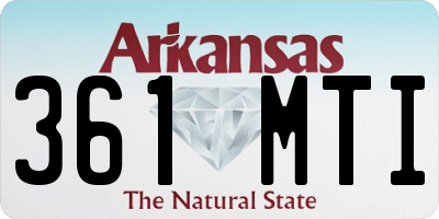 AR license plate 361MTI
