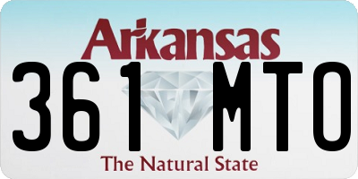 AR license plate 361MTO
