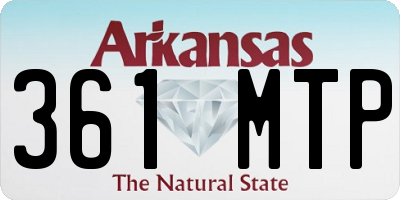 AR license plate 361MTP