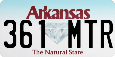 AR license plate 361MTR