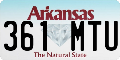 AR license plate 361MTU
